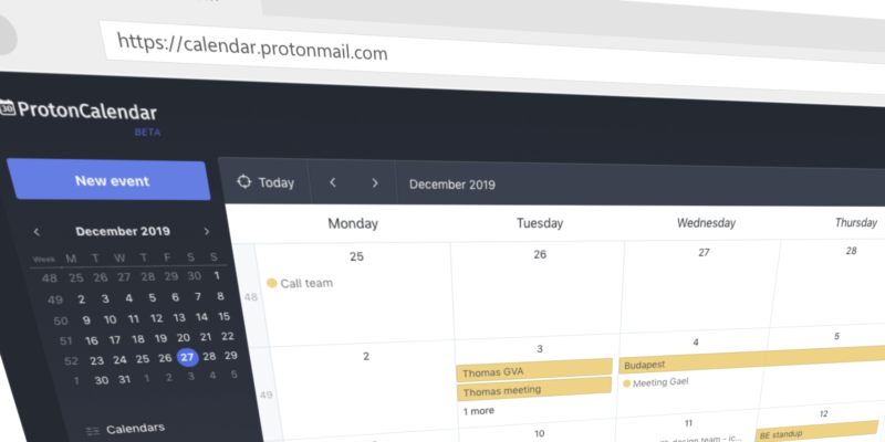 Protonmail Vizează Google Cu Un Calendar Criptat Tutoriale Storeday România