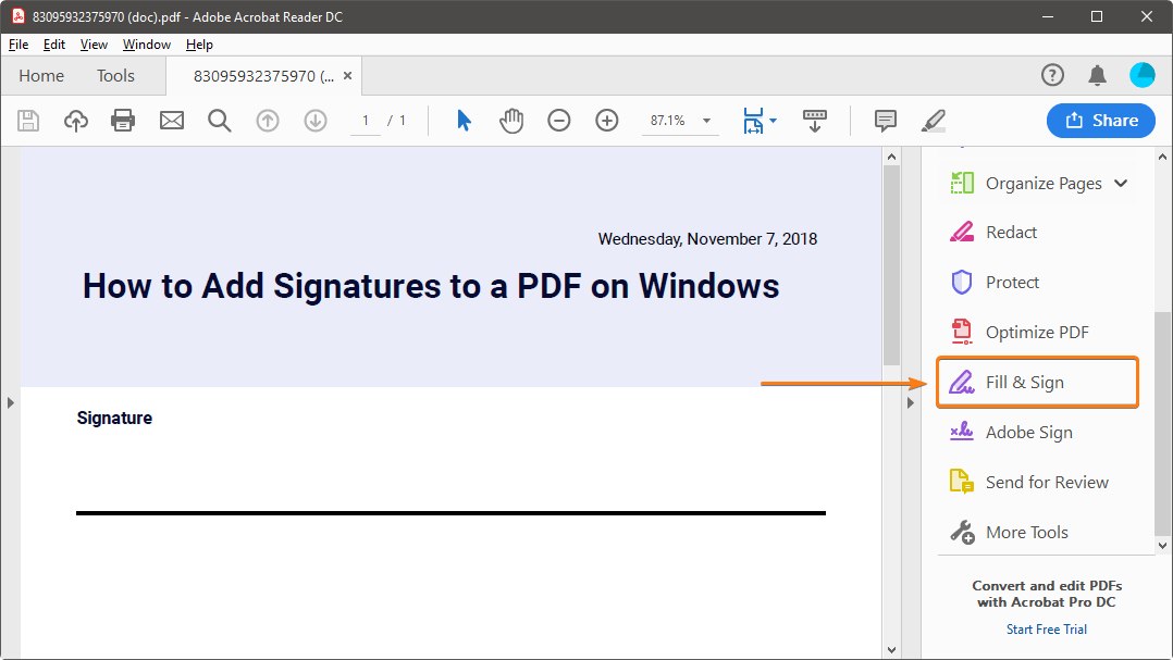 Completare si semnare pdf