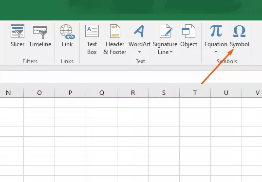 Inserare simboluri și caractere în Microsoft Excel