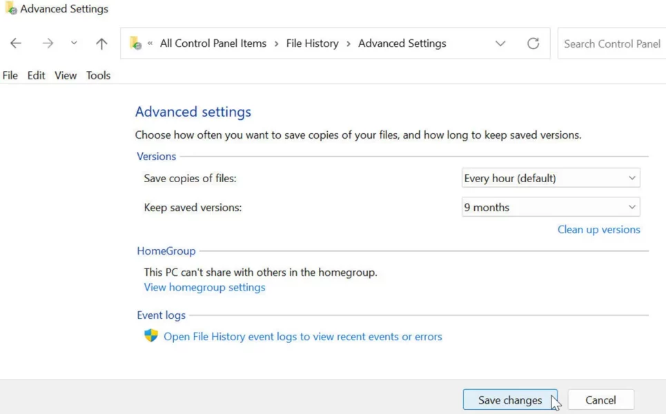 Backup fișiere în Windows 10 și 11