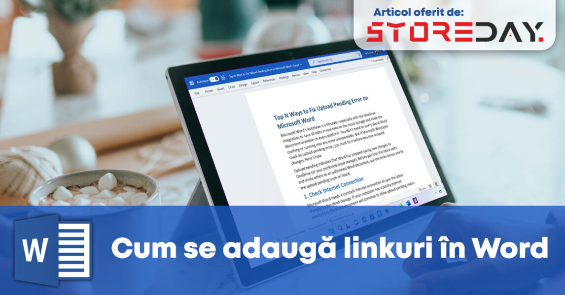 Cum se adauga linkuri in Word