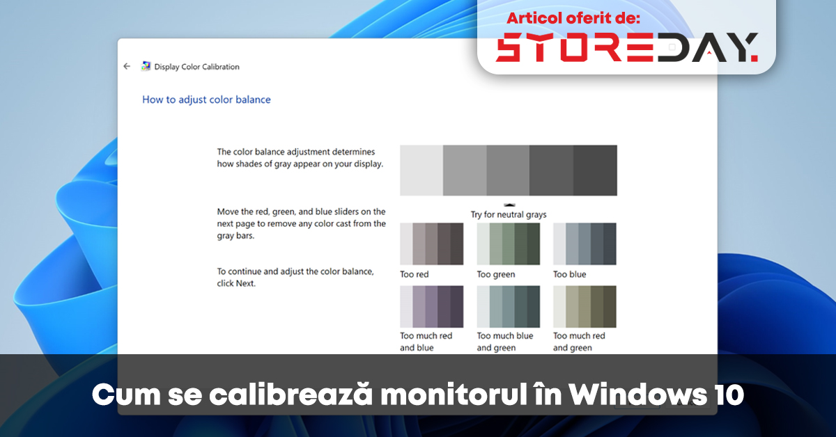 Cum se calibrează monitorul în Windows 10