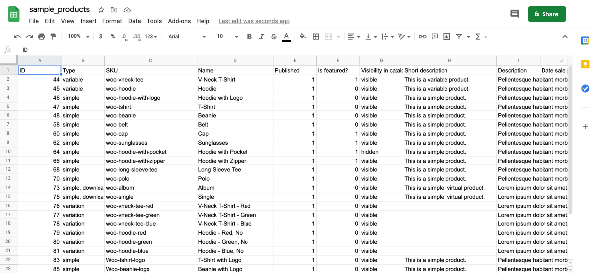 Produse prin feed csv woocommerce