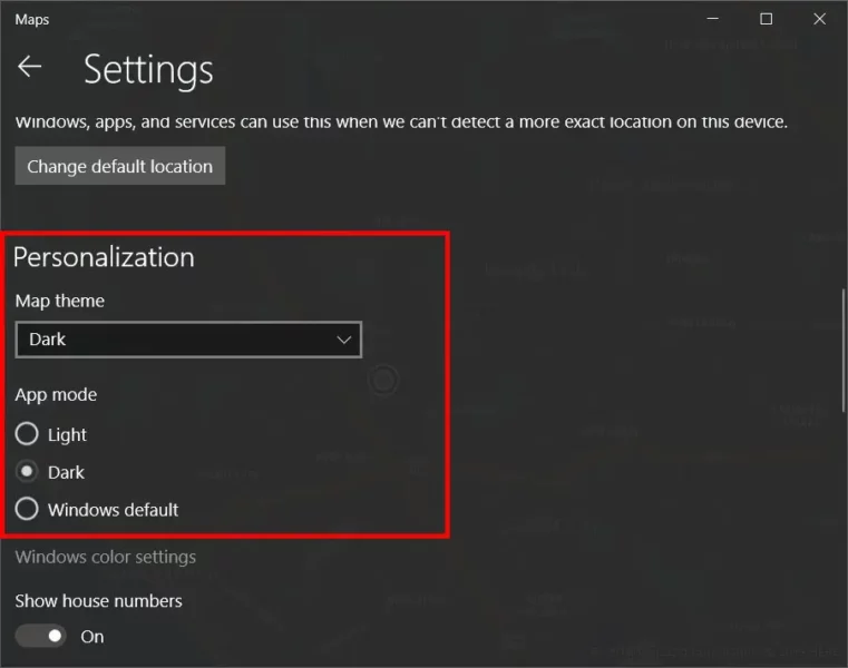 personalizare mapa windows 10 intunecat