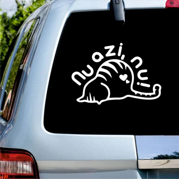 Sticker auto Pisica Nu azi nu