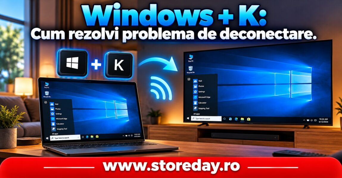 Windows + K Cum rezolvi problema de deconectare in Windows 10 si Windows 11 cu solutii simple tutoriale pc si tutoriale it pentru conexiuni wireless
