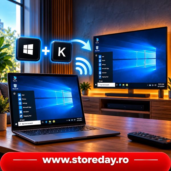 Windows + K Cum rezolvi problema de deconectare si reconectare la televizor sau monitor wireless prin tutoriale pc utile si tutoriale it pentru Windows 10 si 11